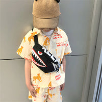 Little Shark Children's Handsome Fashion Trending Chest Bag