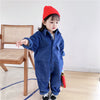 Fashion Boys Girls Solid Color Corduroy Long Sleeve