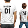 Family Matching Clothes Fashion Big Little Man Tshirt 