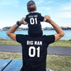 Family Matching Clothes Fashion Big Little Man Tshirt 