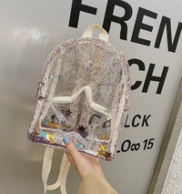 Kidsx Small Backpack Travel Bag Transparent PVC Backpack Girls 