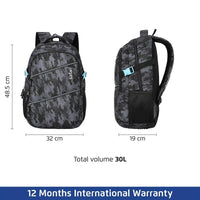 Safari Omega Spacious/Large 5 Compartment Laptop Backpack