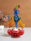 Blue & Red Krishna Idol Showpiece