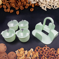 4 pcs Storage Jar with Tray