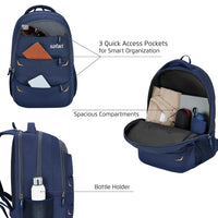 Safari Omega Spacious/Large 5 Compartment Laptop Backpack