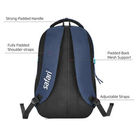 Safari Omega Spacious/Large 5 Compartment Laptop Backpack