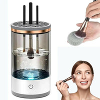 Make Up Brush Cleaner,Electric Brush Cleaner, USB Rechargeable Automatic deep cosmetic cleaning device with brushes.