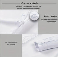 Men's Elegant Solid Long Sleeves Shirts