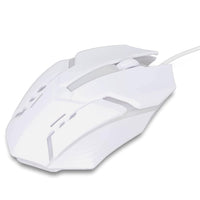 Usb Wired Mouse Gaming Mouse Colorful  Lighting Luminous  (1 Pc  Wihte) saveolyf Accessories.