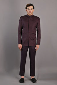 Casper Abstract Embroidered Bandhgala Jacket Set saveolyf Bandgala.