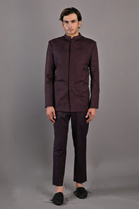 Casper Abstract Embroidered Bandhgala Jacket Set saveolyf Bandgala.