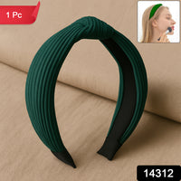 Womens Ribbed Texture Knot Design Hairband (1 Pc  Mix Design) saveolyf Health & Beauty.