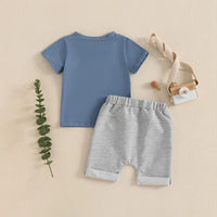 Boys' Fashion Engineering Vehicle Printing Suit