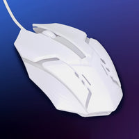 Usb Wired Mouse Gaming Mouse Colorful  Lighting Luminous  (1 Pc  Wihte) saveolyf Accessories.