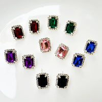 Diamond Jewellery Interchangeable Triangular Shaped Earrings (6 Pari  Mix Color  Design) saveolyf Bracelets.