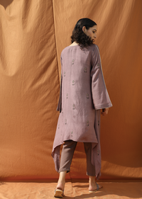 Slit Sleeve Imperial Top and Pants saveolyf Pant and Top.