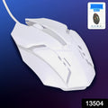 Usb Wired Mouse Gaming Mouse Colorful  Lighting Luminous  (1 Pc  Wihte) saveolyf Accessories.