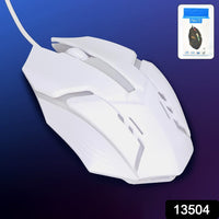 Usb Wired Mouse Gaming Mouse Colorful  Lighting Luminous  (1 Pc  Wihte) saveolyf Accessories.