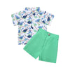 Boys Fashion Dinosaur Shirt Suit