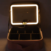 Premium Led Light Makeup Organizer Box saveolyf Health & Beauty.